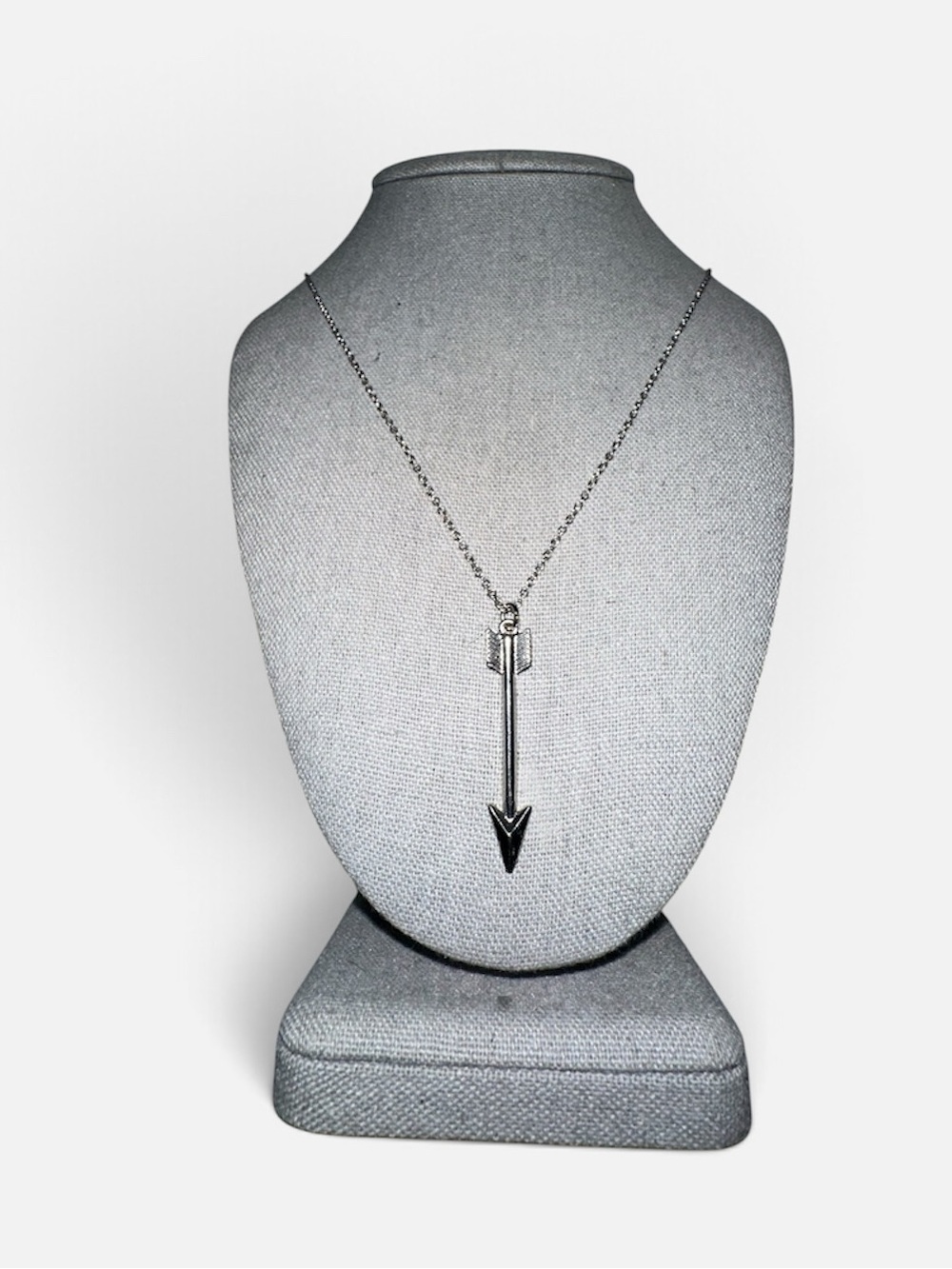 Fashion Jewelry Silver Arrow Pendant Necklace